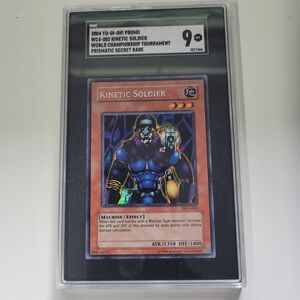 Yugioh SGC 9 MINT 2004 Kinetic Soldier WC4-002 Prismatic Secret Rare Promo